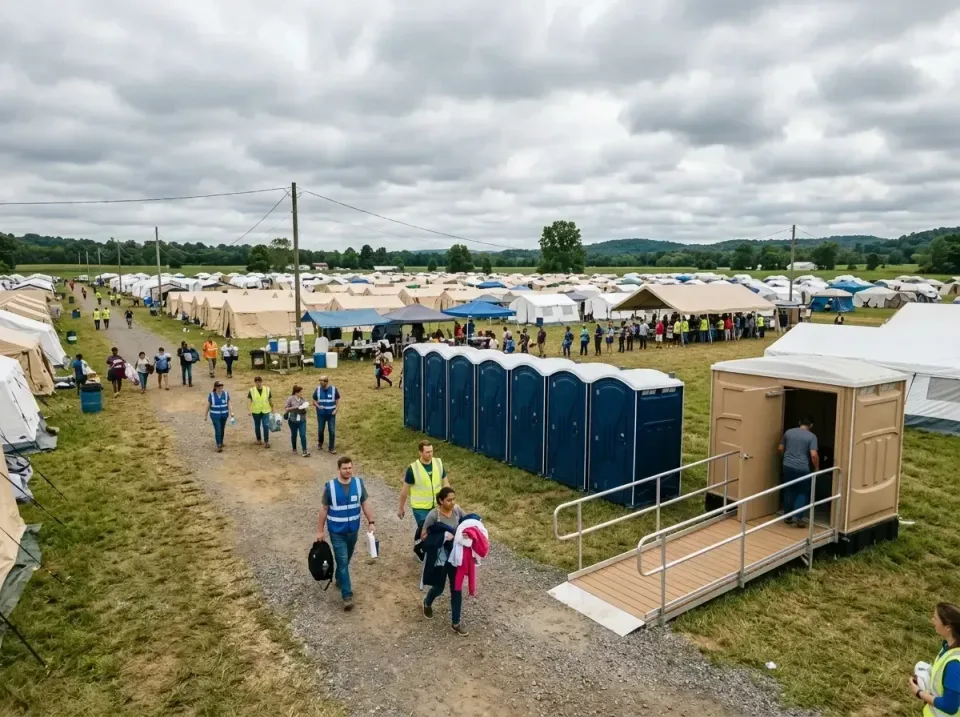 disaster-relief-camp-restrooms-010 — frequently asked questions, Dumpster & Portable Bathrooms Rental in Peotone, IL
